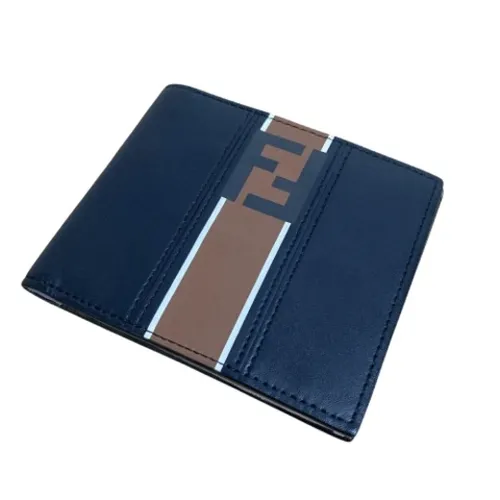 Pre-owned FF Logo Stripe Compact Wallet - Fendi Vintage - Modalova