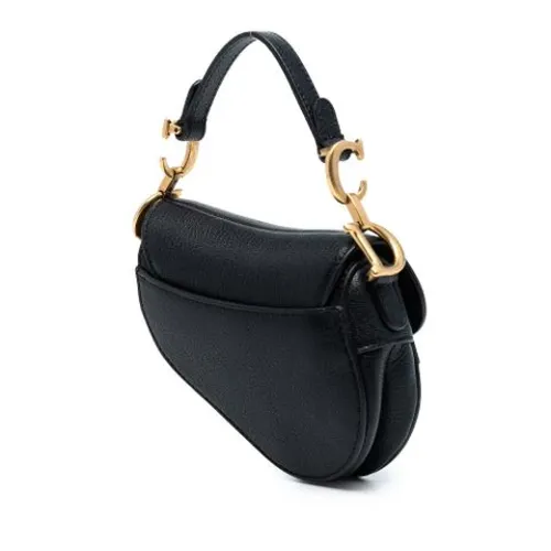 Pre-owned Leather Shoulder Bag - Dior Vintage - Modalova