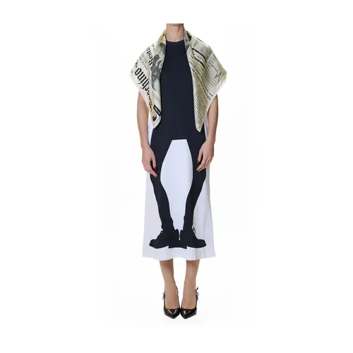 Foulard Giornale - Moschino - Modalova