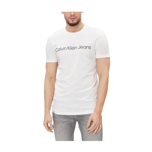 Logo Tee Short Sleeve Crew Neck - Calvin Klein Jeans - Modalova