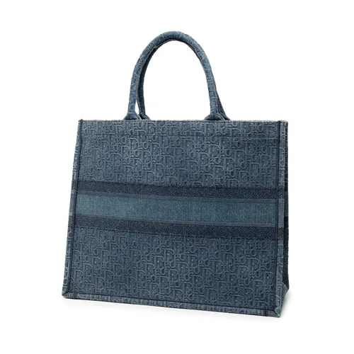Pre-owned Printed Textile Tote Bag - Dior Vintage - Modalova