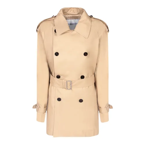 Double-Breasted Short Trench Coat - Burberry - Modalova