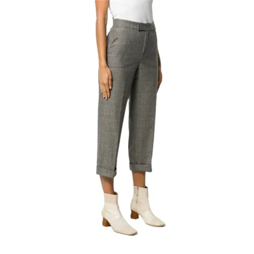 Check Cropped Trousers - Twinset - Modalova