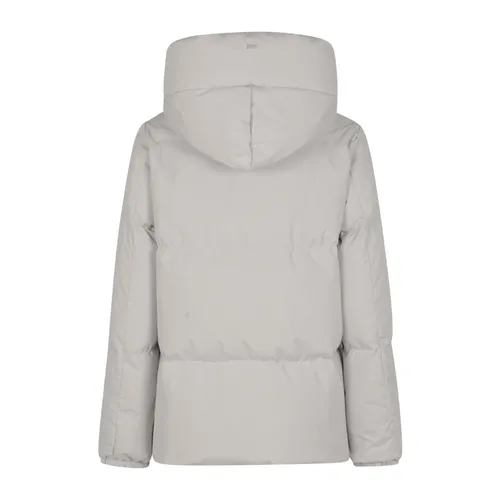 White Short Puffer 2Layers Coat - Herno - Modalova