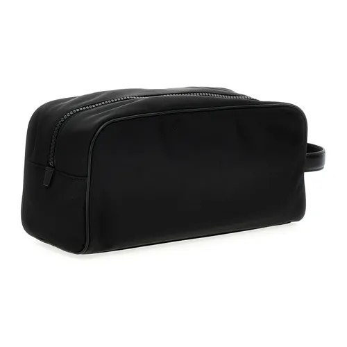 Nylon Toiletry Bag with Rubberized Logo - Dolce & Gabbana - Modalova