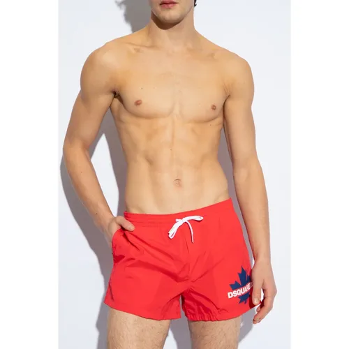 Swimming Shorts with Logo - Dsquared2 - Modalova