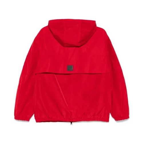 Red Zip-Front Hooded Jacket - Lanvin - Modalova