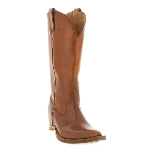 Heel-Less Vintage-Effect Leather Boots - Maison Margiela - Modalova