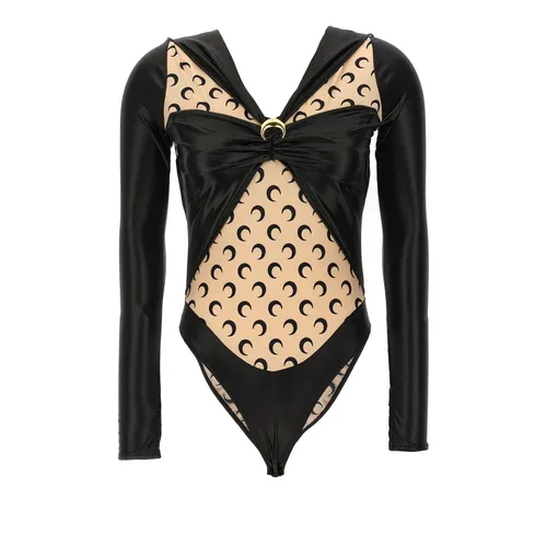 Moon Patchwork Bodysuit - Marine Serre - Modalova
