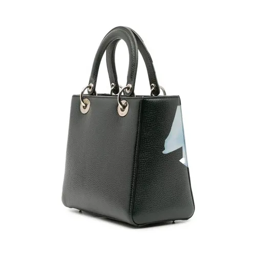 Pre-owned Leather Top Handle Bag - Dior Vintage - Modalova