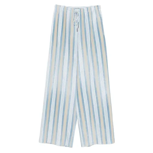 Striped Drawstring Trousers - Ermanno Scervino - Modalova