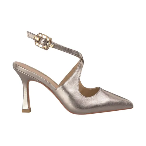 Interlaced strap heeled shoe - Alma EN Pena - Modalova