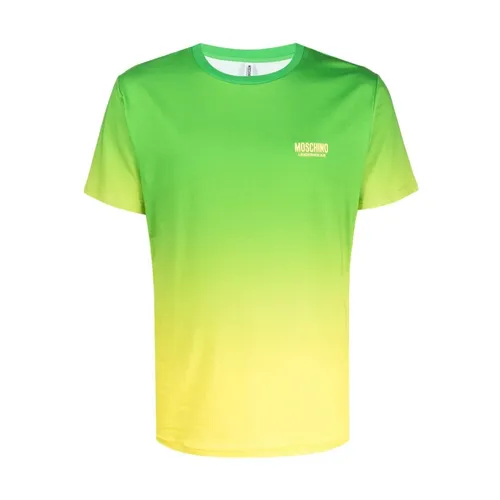 Raised Logo Ombré T-Shirt - Moschino - Modalova