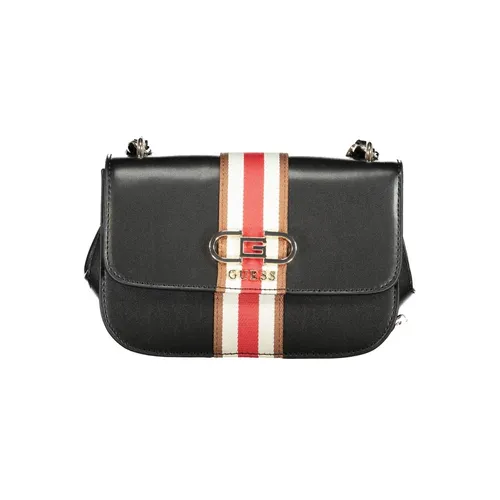 Black Polyethylene Handbag with Chain Strap - Guess - Modalova