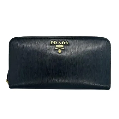 Pre-owned Leather Wallet - Prada Vintage - Modalova