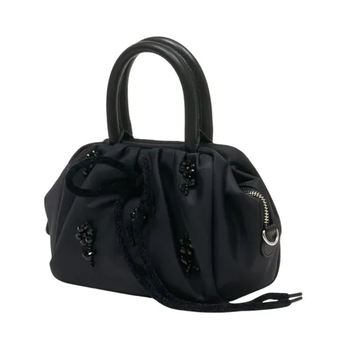 Embellished Mini Gathered Top Handle Bag - Simone Rocha - Modalova