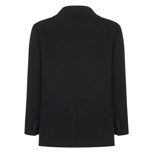 Black Wool Double-Breasted Jacket - Max Mara - Modalova
