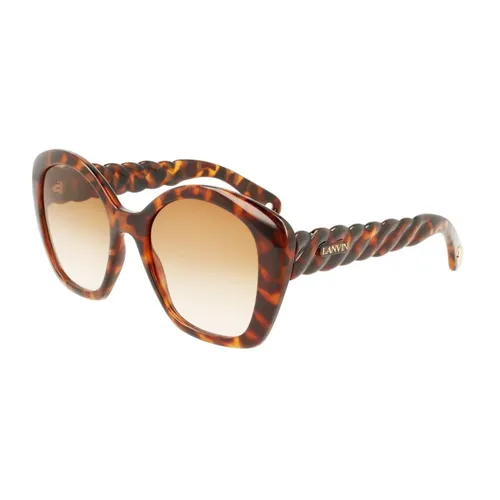 Elegantes gafas de sol marrones - Lanvin - Modalova