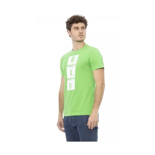 Green Elegance Cotton Tee - Baldinini - Modalova