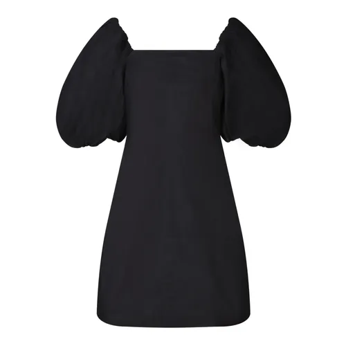 F8827 Twisted Sleeve Mini Dress - Ganni - Modalova