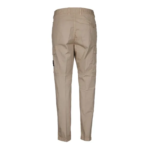 Cargo Twill Cotton Trousers - Stone Island - Modalova