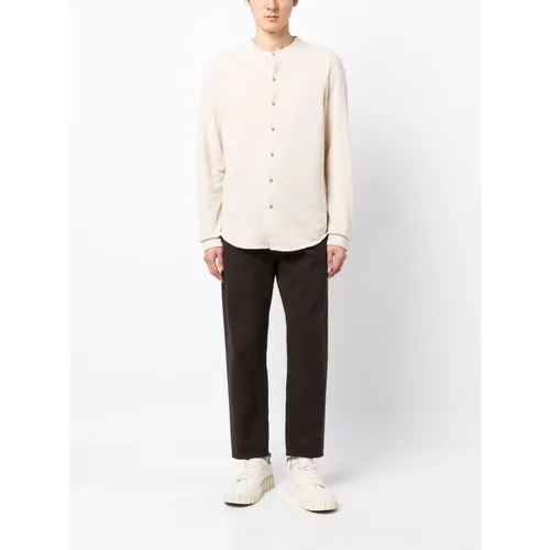 Henley-collar Button-down Shirt - Holzweiler - Modalova