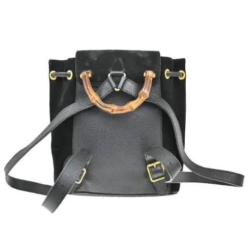 Pre-owned Suede Backpack - Gucci Vintage - Modalova