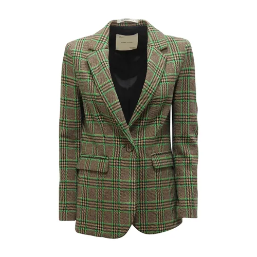S766 Glen Check Jacket - Emma&Gaia - Modalova