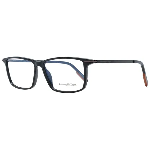 Black Men Optical Frames Rectangle Style - Zegna - Modalova