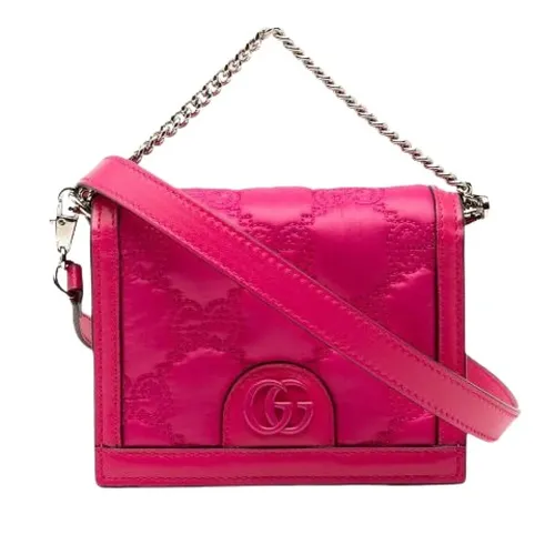 Bolso Mini de Nailon Pre-owned - Gucci Vintage - Modalova