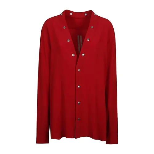 Camisa de Mezcla de Seda - Rick Owens - Modalova