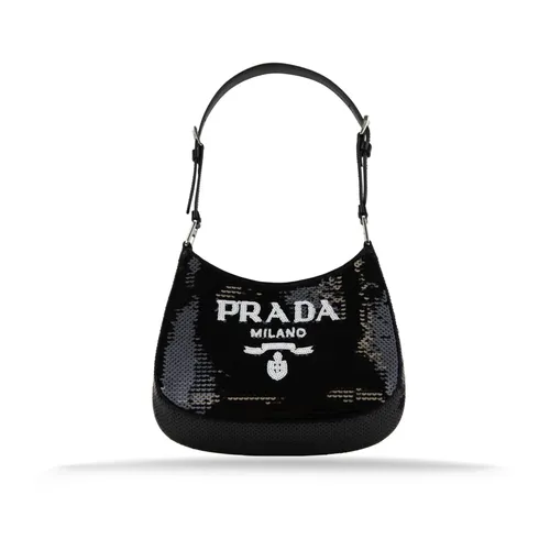 Sequin Shoulder Bag with Automatic Button - Prada - Modalova