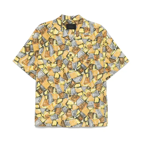 Yellow Cuban Collar Shirt - Prada - Modalova