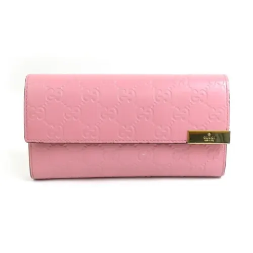 Pre-owned Leather Wallet - Gucci Vintage - Modalova