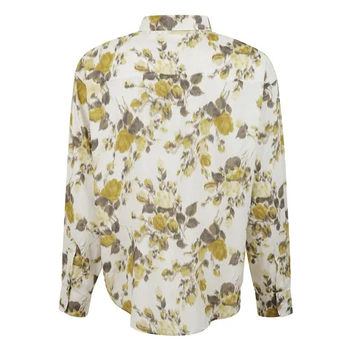 Floral Viscose Shirt with Pearl Buttons - Ami Paris - Modalova