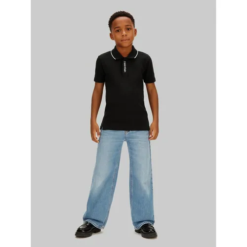 Micro Pique Solid Polo Shirt - Calvin Klein - Modalova