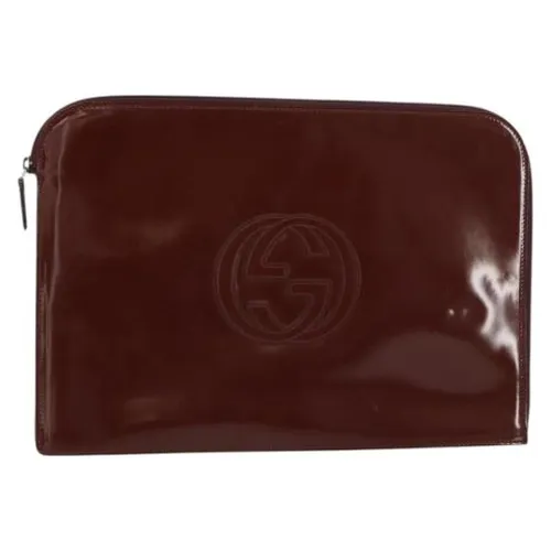 Pre-owned Coated Canvas Clutch - Gucci Vintage - Modalova