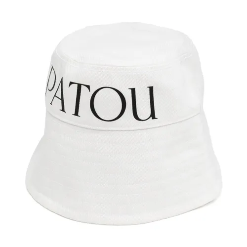 Logo-Print Bucket Hat White - Patou - Modalova