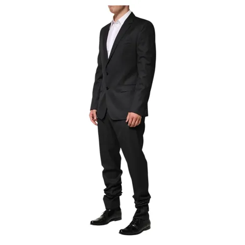 Dark Gray Wool Suit with Blazer - Dolce & Gabbana - Modalova