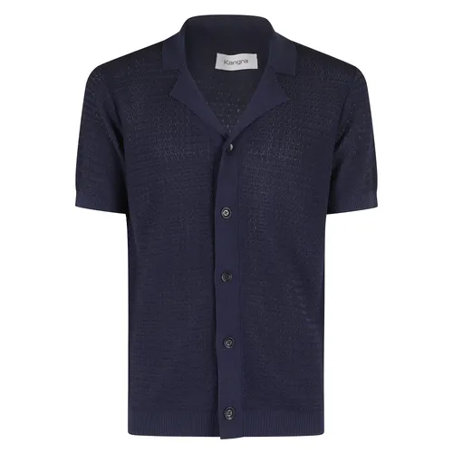 Camicia Arabesco Blu - Kangra - Modalova