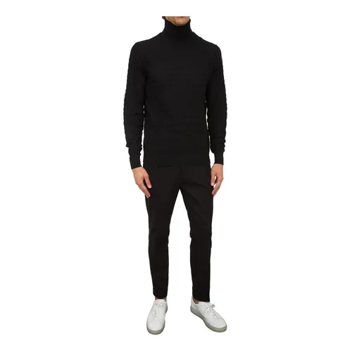 Black Turtleneck Pullover - Emporio Armani - Modalova