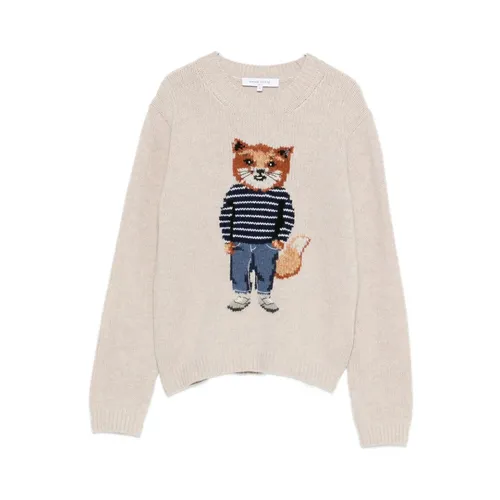 Knitwear > Round-neck Knitwear - - Maison Kitsuné - Modalova