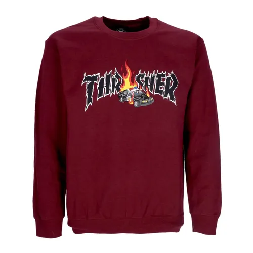 Maroon Crewneck Men's Sweatshirt - Thrasher - Modalova