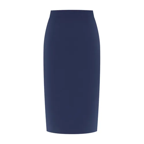 Falda Midi Azul - Alberta Ferretti - Modalova