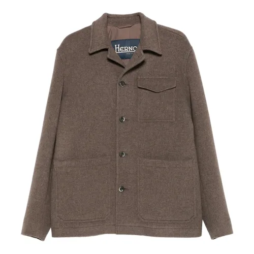 Wool Field Jacket - Herno - Modalova