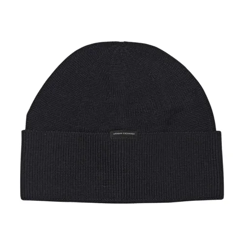 Knit Beanie Hat - Armani Exchange - Modalova