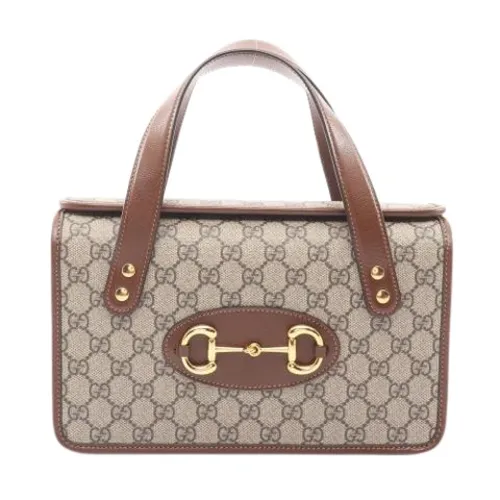 Pre-owned Vintage Leather Handbag - Gucci Vintage - Modalova