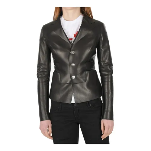 Leather Jacket - Dsquared2 - Modalova