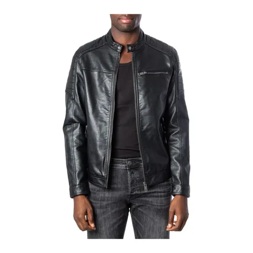 Moto Jacket Faux Leather - Jack & Jones - Modalova