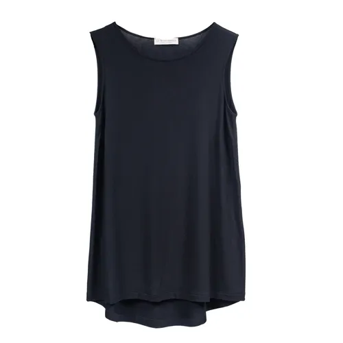 Sleeveless Viscose Top - Le Tricot Perugia - Modalova